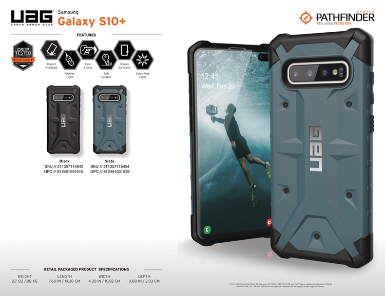 Ốp lưng Samsung Galaxy S10 Plus UAG Pathfinder Series