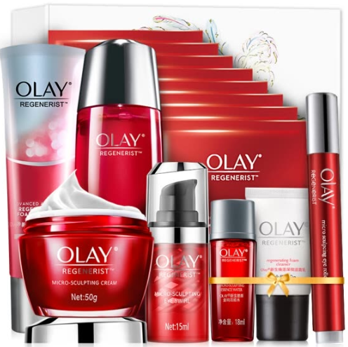 Bộ Quà Tặng 6 Cái Olay Olay Fresh Essence Firming Gift (Kem Dưỡng 50g + Nước Tẩy Trang 150ml + Sữa Rửa Mặt 120g + Kem Dưỡng Mắt 15ml + 2 Mặt Nạ)