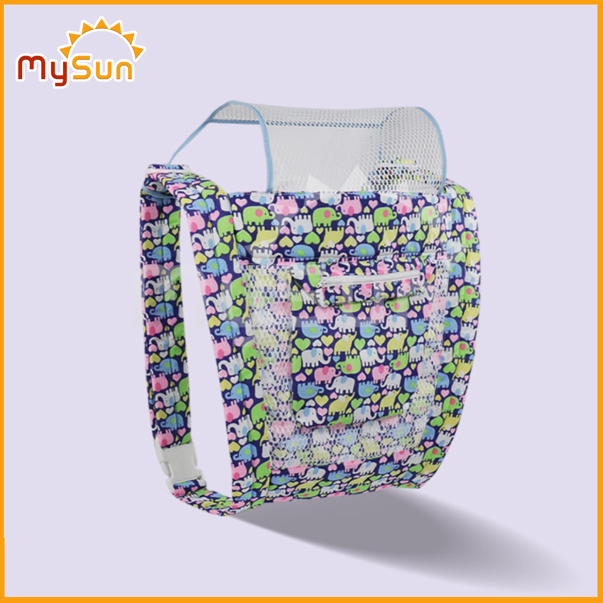 Đai địu vải cho em bé sơ sinh trẻ em 3 - 36 tháng tuổi ngồi có chùm đầu chính hãng MySun