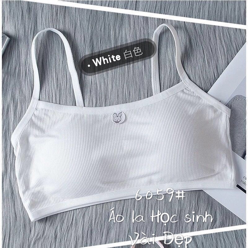 Combo 5 áo lót học sinh tuổi dậy thì cấp 1, 2, 3 - vải cotton tăm mềm mát thoải mái - phù hợp với các bạn nữ dưới 53kg