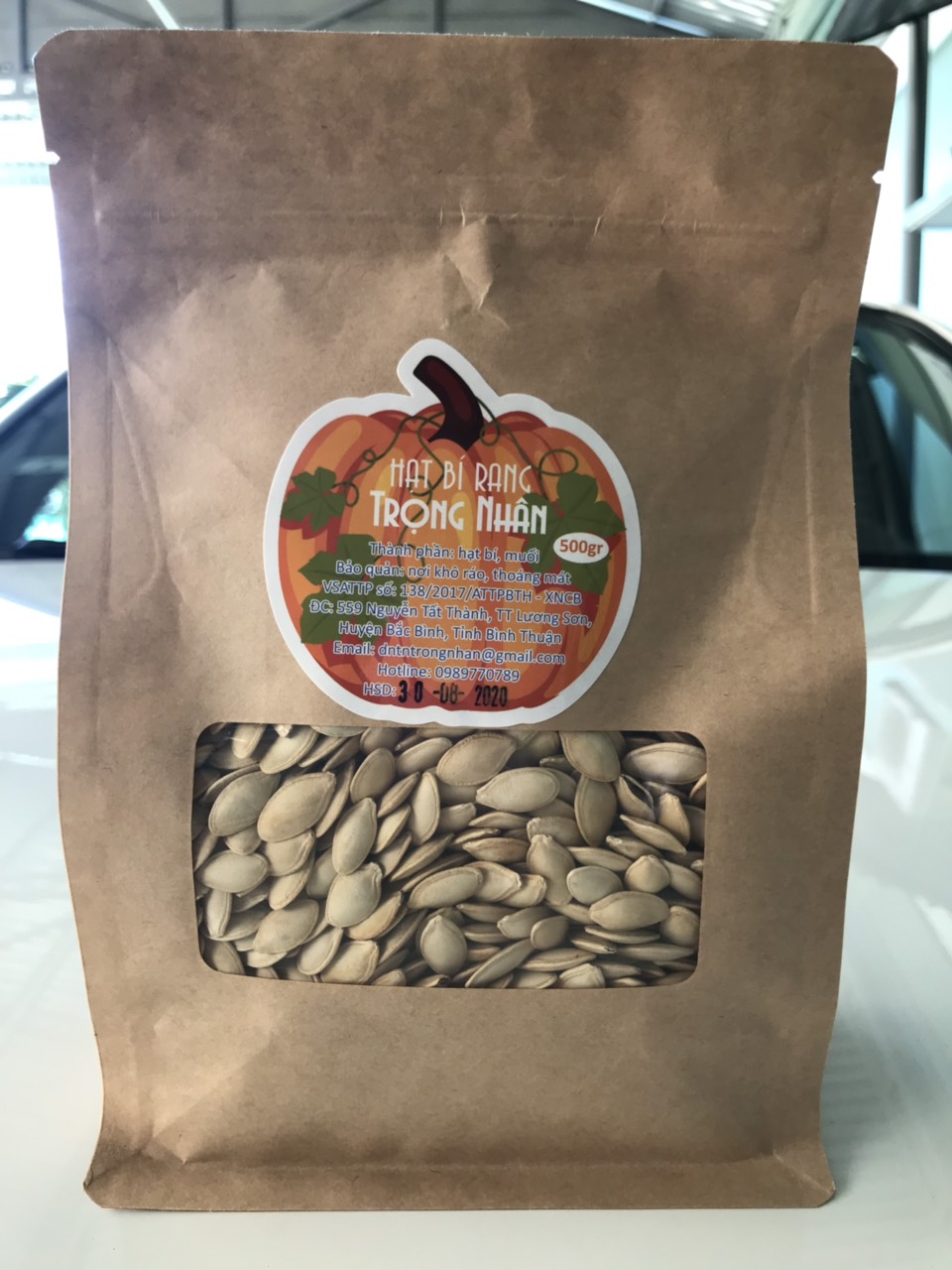 Combo 2 túi Hạt Bí Rang Trọng Nhân 500gr