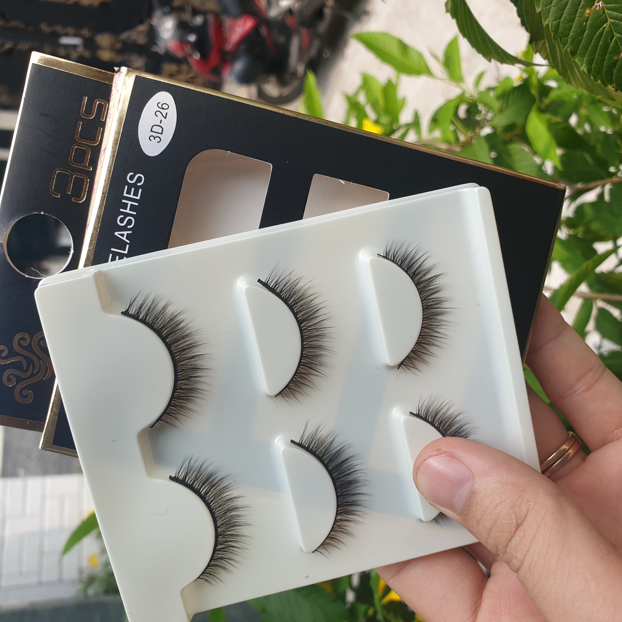 Lông mi giả lông chồn 3 Fashion Eyelashes 3 Faux-Cils 3D 1 bộ 3 cặp