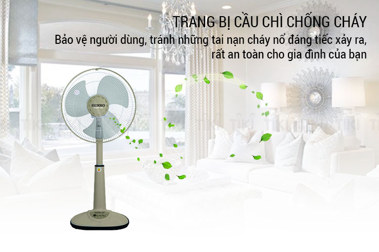 Quạt Điện Đứng Senko L1338 - Giao Màu Ngẫu Nhiên  - Hàng Chính Hãng