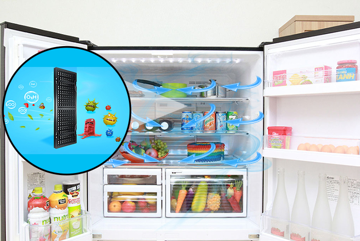 Tủ Lạnh Inverter Mitsubishi MR-L72EH-BRW-V (580L) - Hàng chính hãng