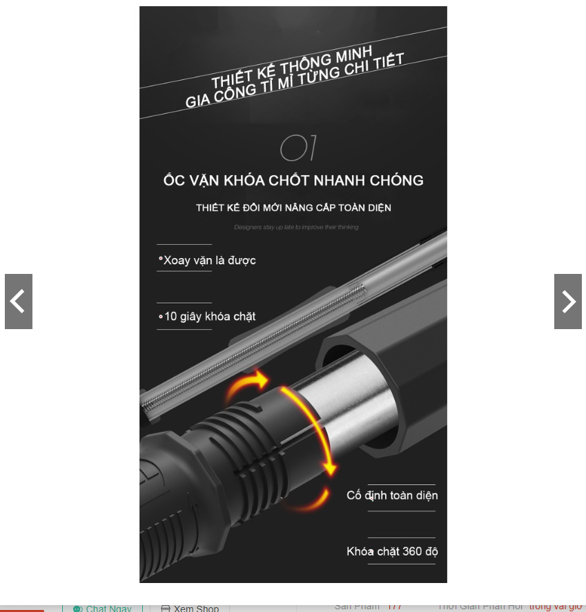 XÀ ĐƠN TREO TƯỜNG CHỐT CHỐNG XOAY HÌNH LỤC GIÁC 360 MẪU CAO CẤP