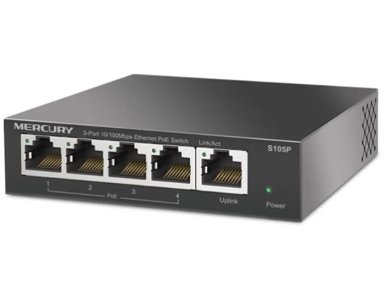 Bộ Chia Mạng Switch MERCURY S105P (4 Cổng POE)