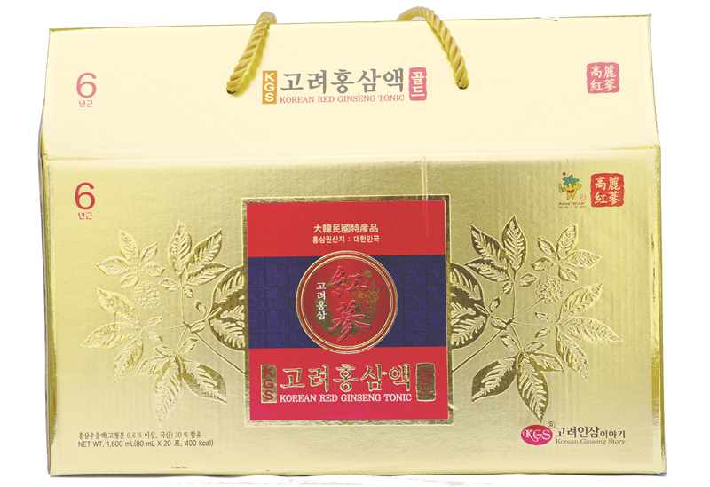 NƯỚC HỒNG SÂM GOLD KGS 20 GÓI 2