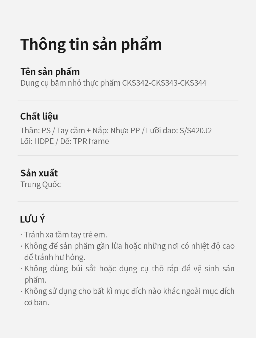 Dụng Cụ Xay Tỏi Ớt LocknLock CKS342BEG, CKS343BEG, CKS344BEG, Hàng Chính Hãng, Kéo Tay - JoyMall