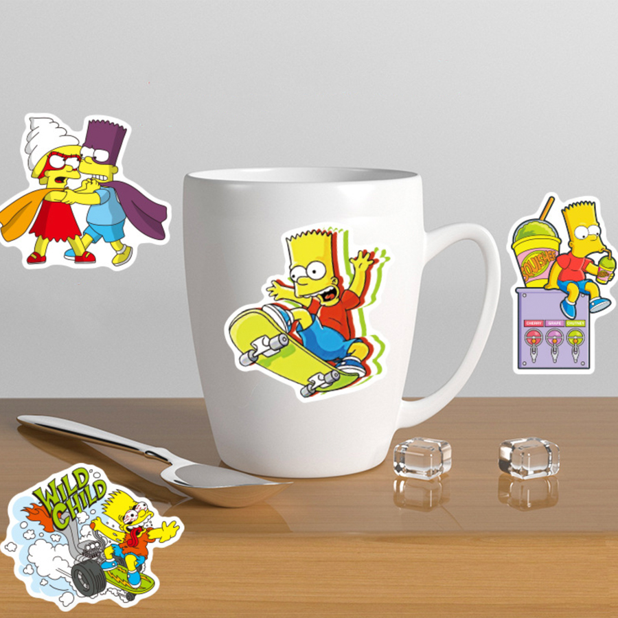 SET 50 STICKER CHỦ ĐỀ SIMPSON