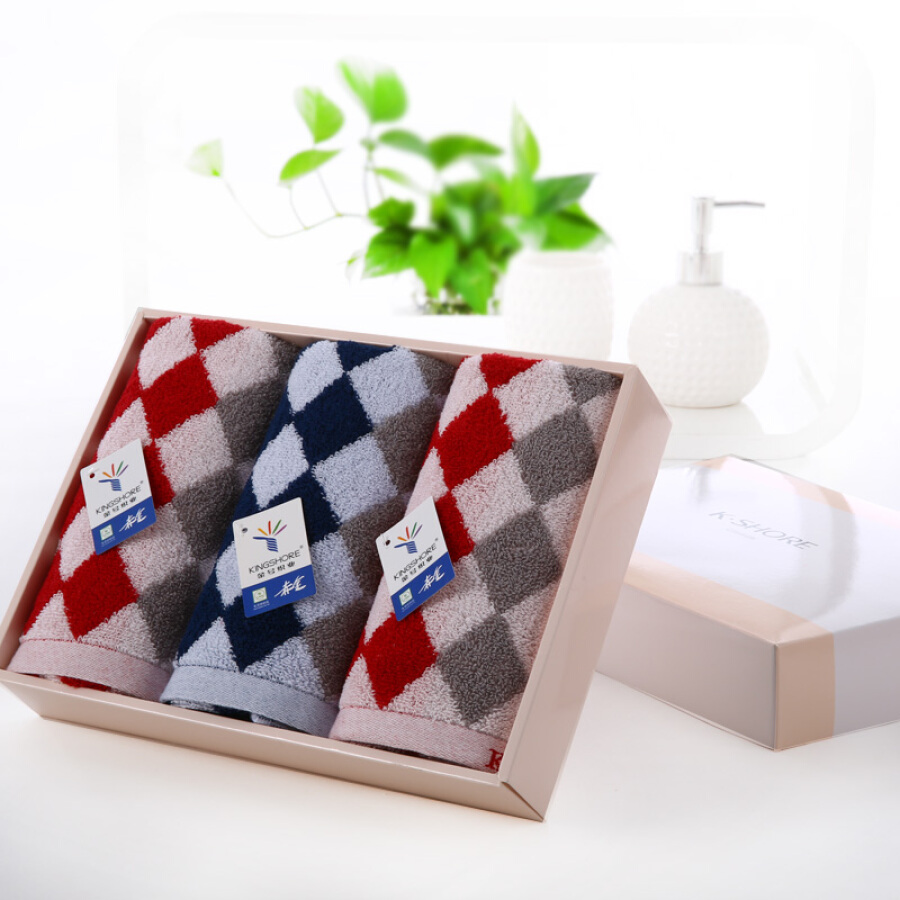 Khăn Mặt Cotton KINGSHORE 11052TH (Hộp 3 Cái)