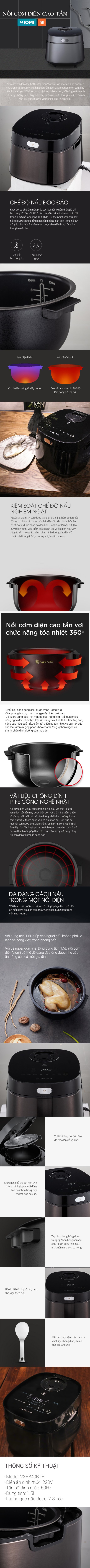 Nồi Cơm Điện Cao Tần Xiaomi IH VIOMI V-RCI1501B