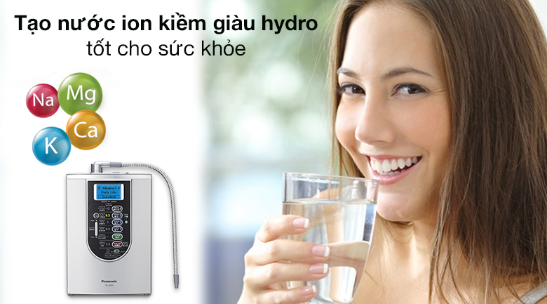 Máy lọc nước ion kiềm Panasonic TK-AS66 mang đến nước ion kiềm tốt cho sức khỏe