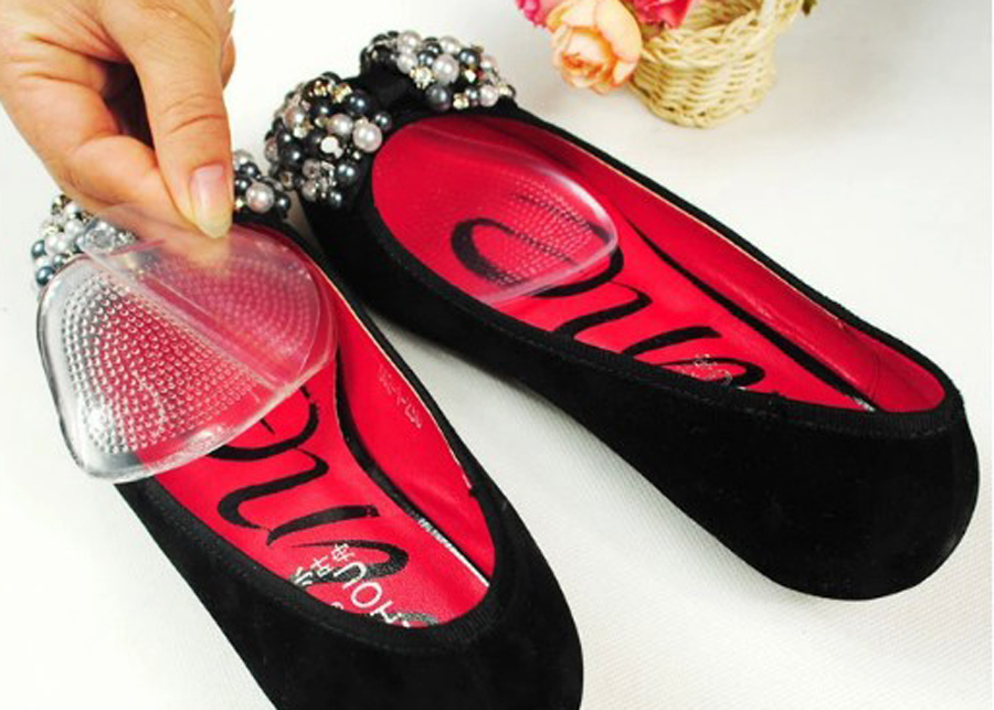 Combo 2 Bộ Miếng Lót Mũi Giày Êm Chân Silicon (Trong Suốt, 4 Miếng Đệm)