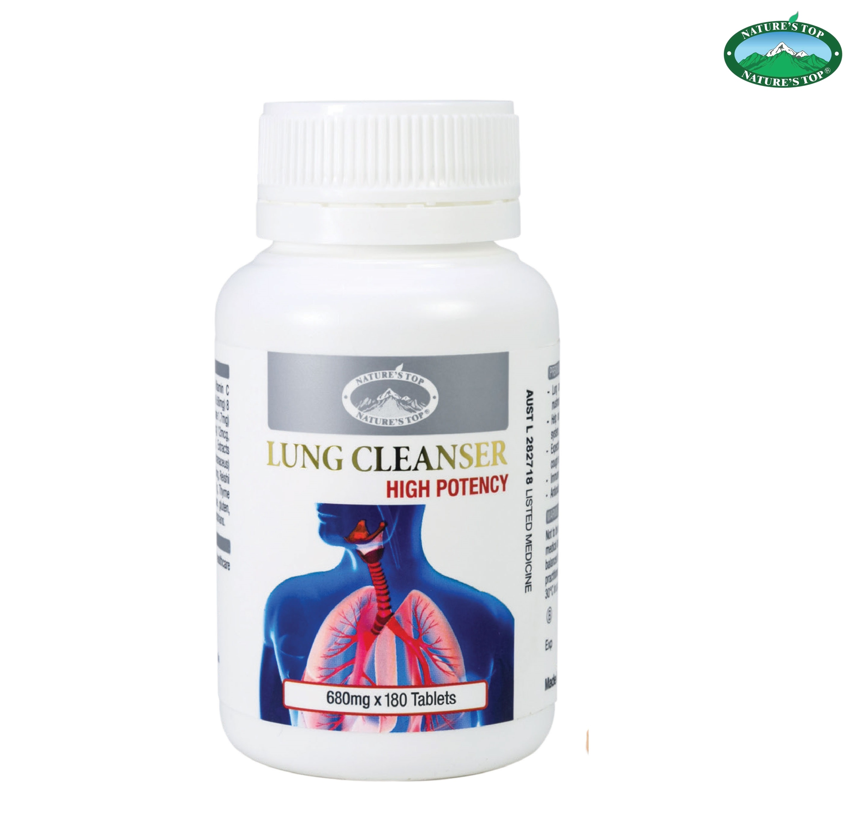 Viên uống hỗ trợ thải độc phổi Nature's Top Lung Cleanser( 60 viên)