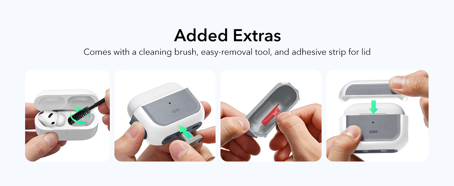 Bao Case cho Airpods Pro 3 (2025) ESR Orbit Colors Hybrid Magnetic Case - Hàng Chính Hãng