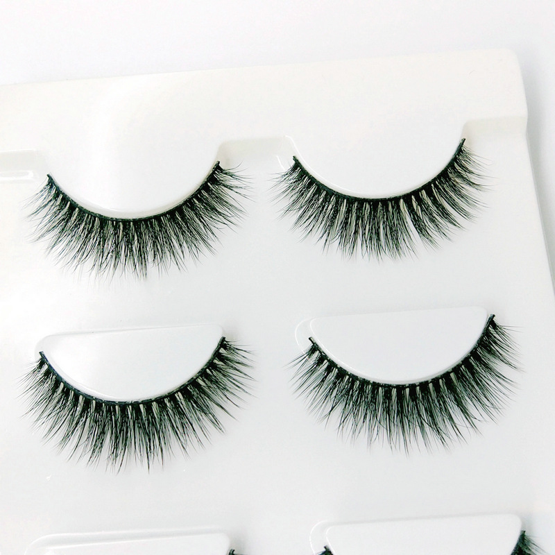 Lông mi giả lông chồn 3 Fashion Eyelashes 3 Faux-Cils 3D 1 bộ 3 cặp