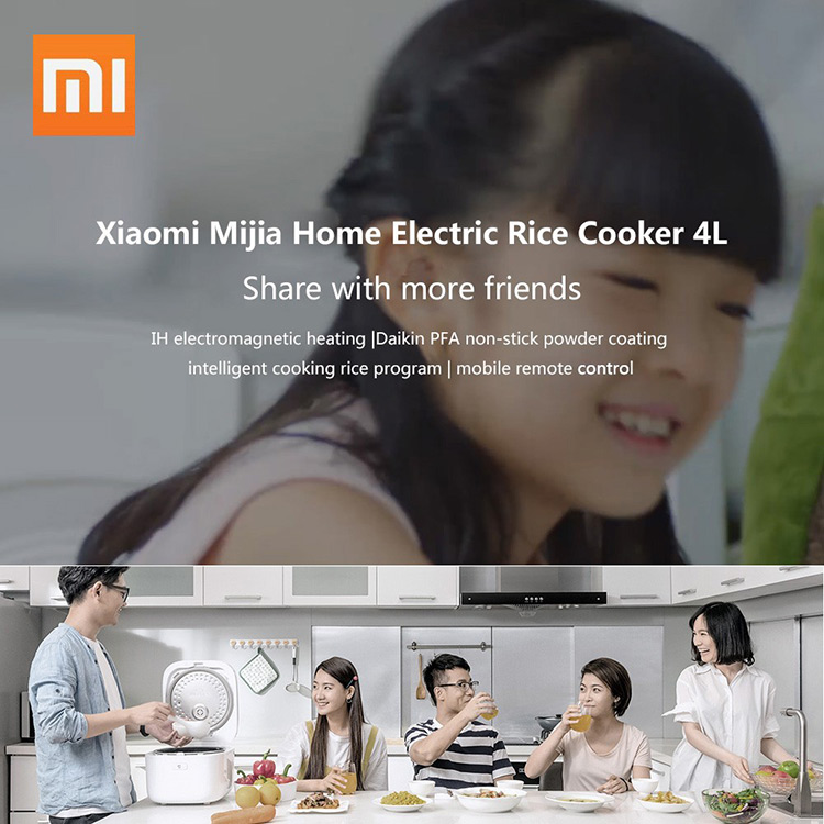 Xiaomi Mijia IH Electric Rice Cooker 4L Non-sticky Pan with Menu App