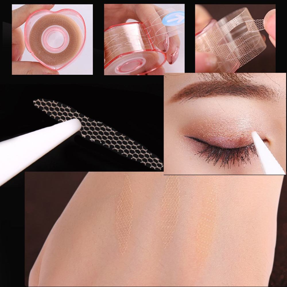 Dán Kích Mí Lưới Cuộn 200 Đôi, Màu Da Tự Nhiên, Nhiều Tùy Chọn Phù Hợp, Trang Điểm Tạo Đôi Mắt To Tròn 2 Mí, Không Bong Tróc, Bám Phấn, Ẩn Dấu Tự Nhiên Sau Lớp Makeup, Không Tạo Vết Hằn Trên Mi Mắt Nên Tránh Bị Lộ, Dễ Sử Dụng Với Dụng Cụ Kèm Theo, Nhỏ Gọn
