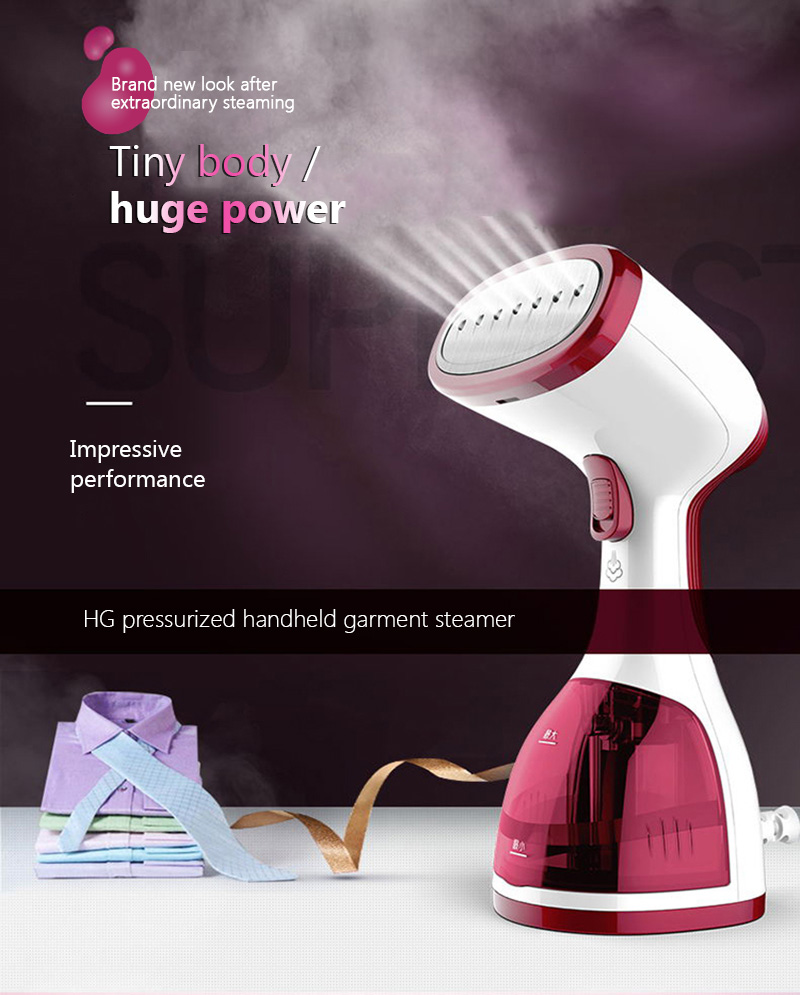 Bàn Ủi Hơi Nước Xách Tay Mini HG QH0320 - 1000W 260ml Đỏ