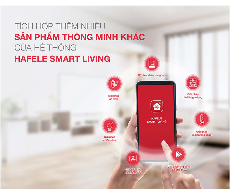 Cảm biến nhiệt độ & độ ẩm Hafele Smart Living - Hafele Temperature & Humidity sensor (Hàng chính hãng)