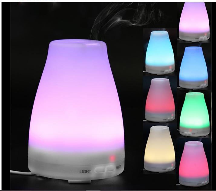 Combo Máy Khuếch Tán Tinh Dầu Led 7 Màu Fx2012 + Tinh Dầu Sả Chanh Lgn0268 (10ml)