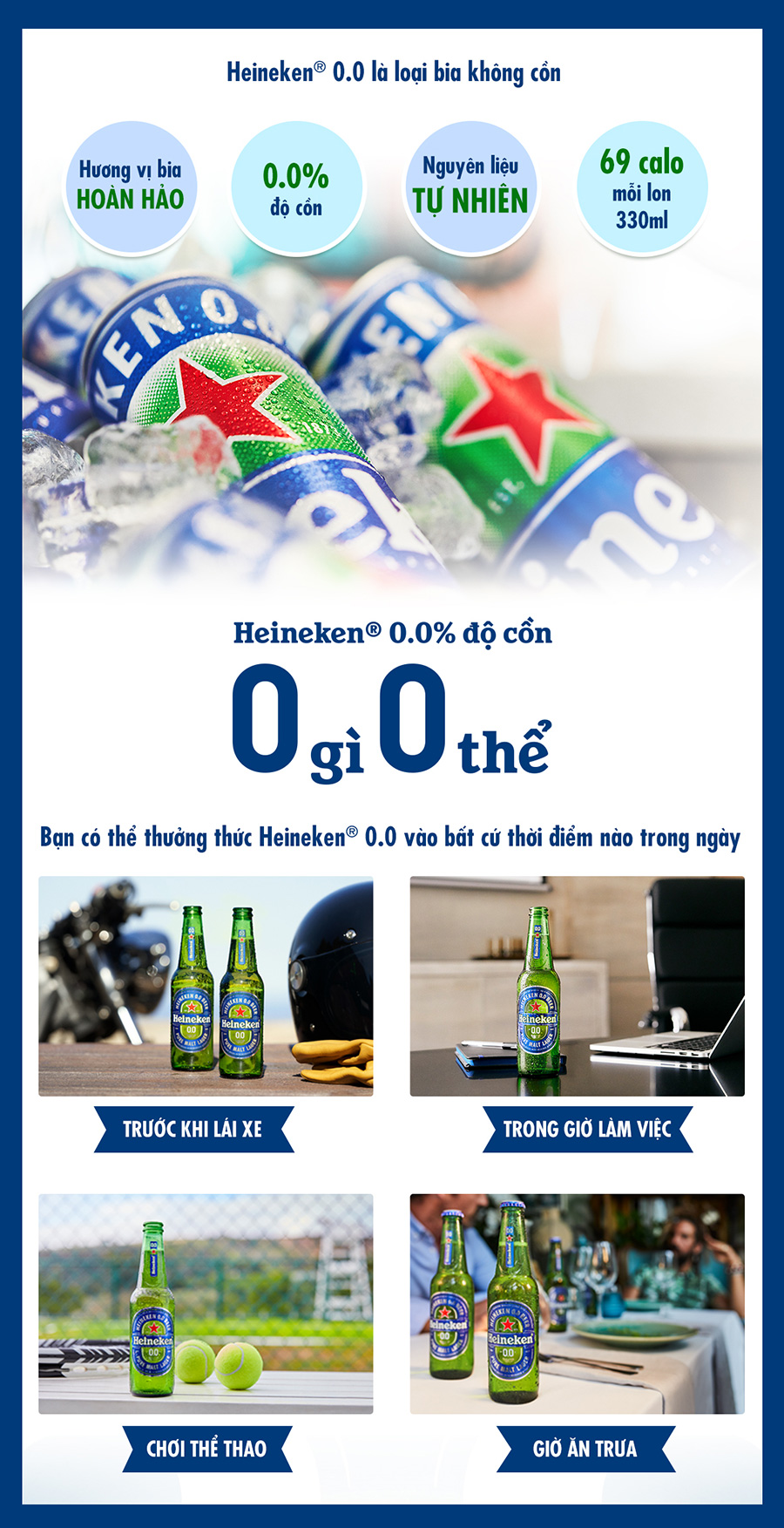 Thùng 24 Chai Heineken 0.0 (24 Chai x 330ml)