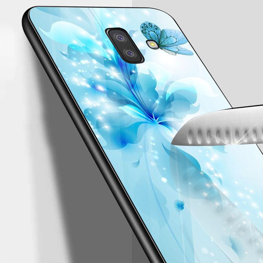 Ốp kính cường lực cho điện thoại Samsung Galaxy J4 - J6 - J6 PLUS - J6 PRIME - J8 - bướm đẹp MS ANH083