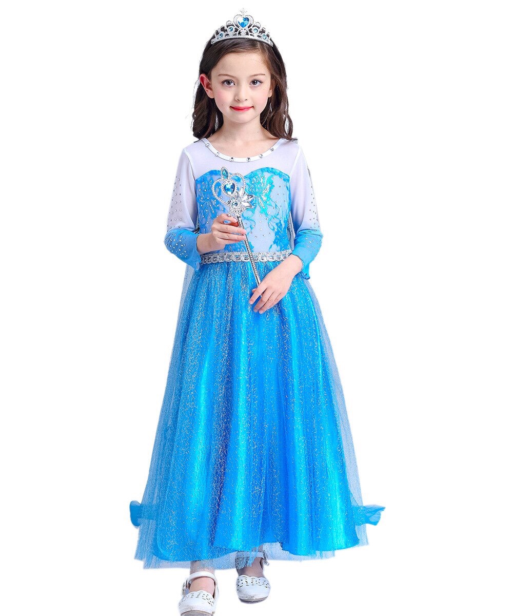 Váy Bé Gái Elsa Bomines Đầm Công Chúa Elsa Phối Lưới Cho Bé Gái Từ 3 Tuổi  Đến 10 Tuổi Khoảng 12kg Đến 30kg