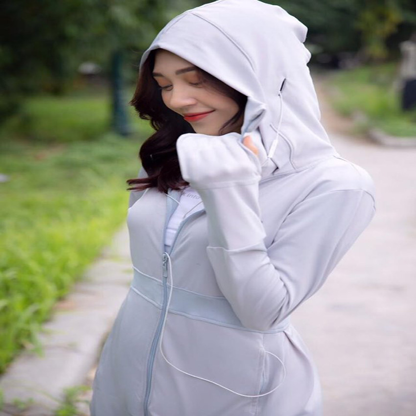 Áo chống nắng nữ liền thân, vải dày, dài tới gót chân, chống tia UV 1