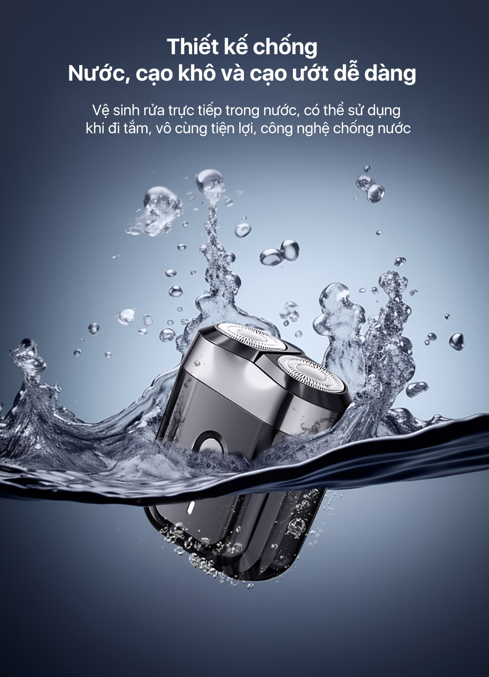Máy cạo râu Enchen Mini 6 - Lưỡi dao kép mỏng, Chống nước IPX7, Pin sử dụng đến 2 tháng - Hàng chính hãng