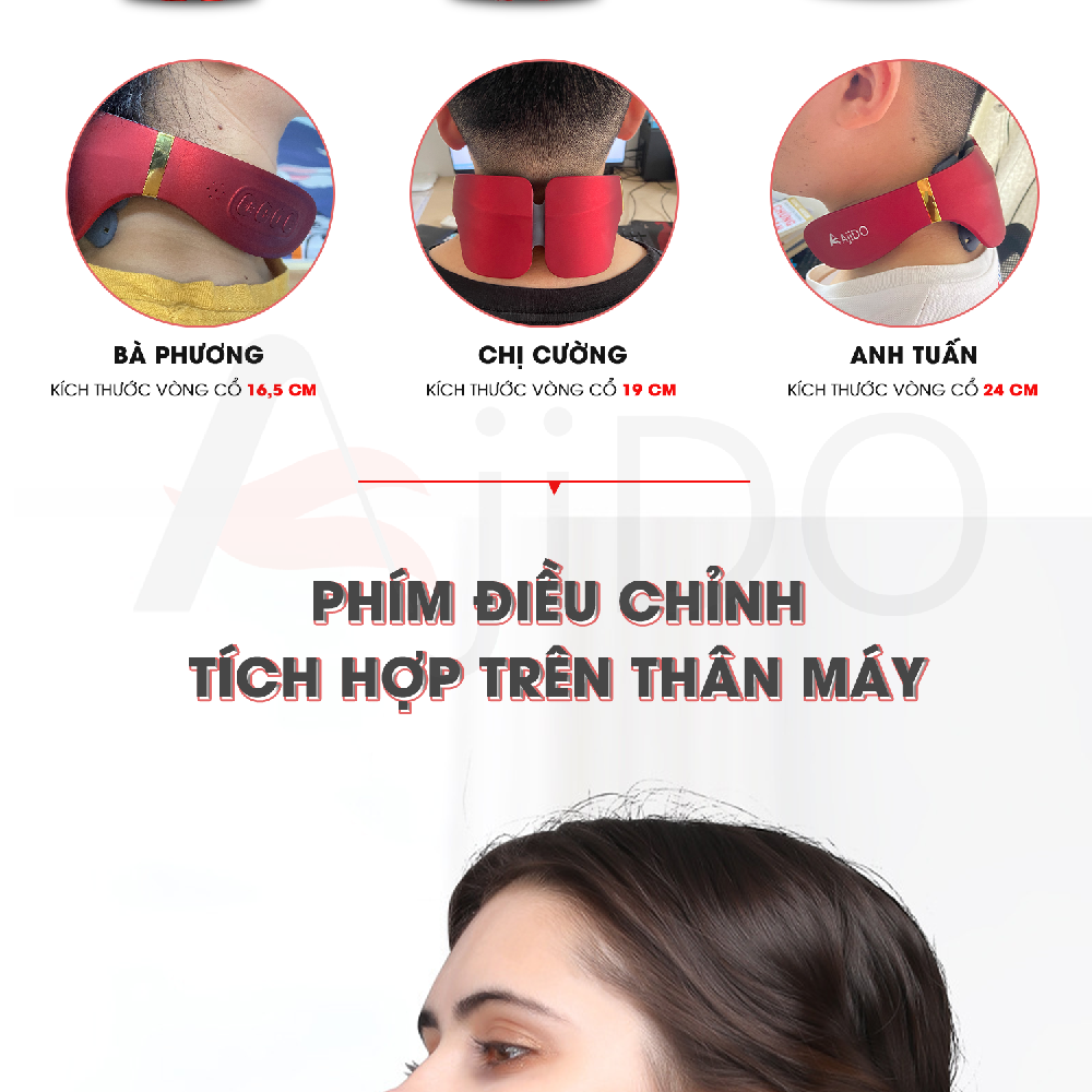 máy massage cổ vai gáy ajido aj-n68 12 đầu mát xa 6