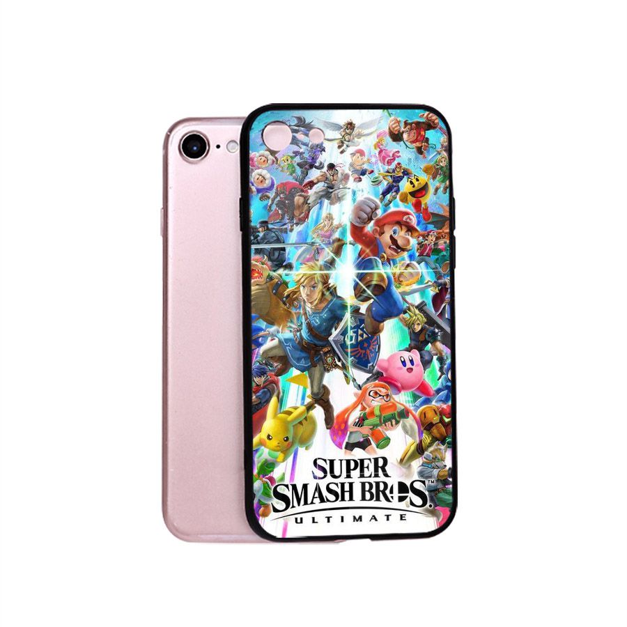 Ốp điện thoại kính cường lực cho máy iPhone 5/5s/se - super mario MS MARIO026