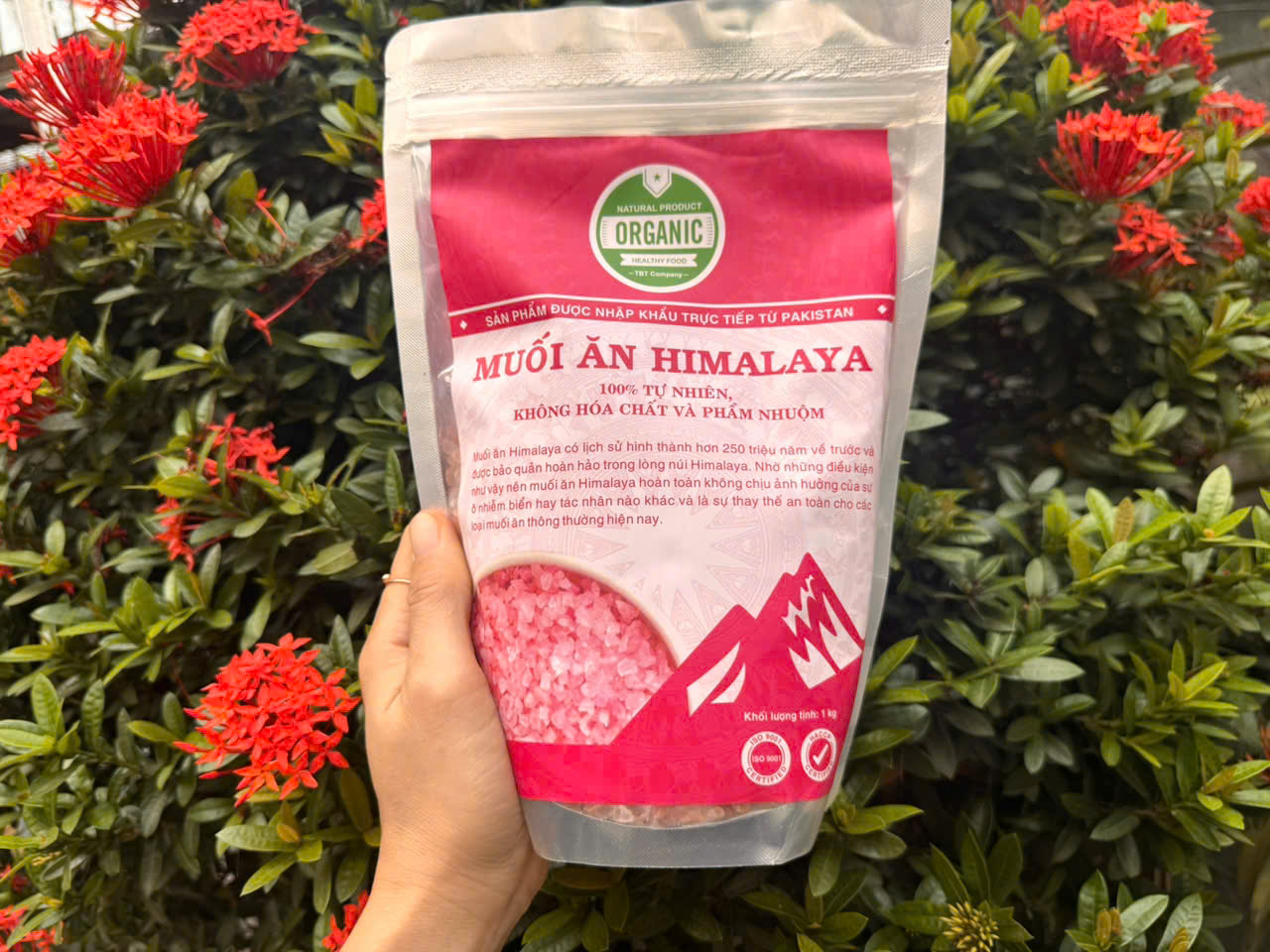 Muối Hồng Himalaya Dạng Thô 1kg