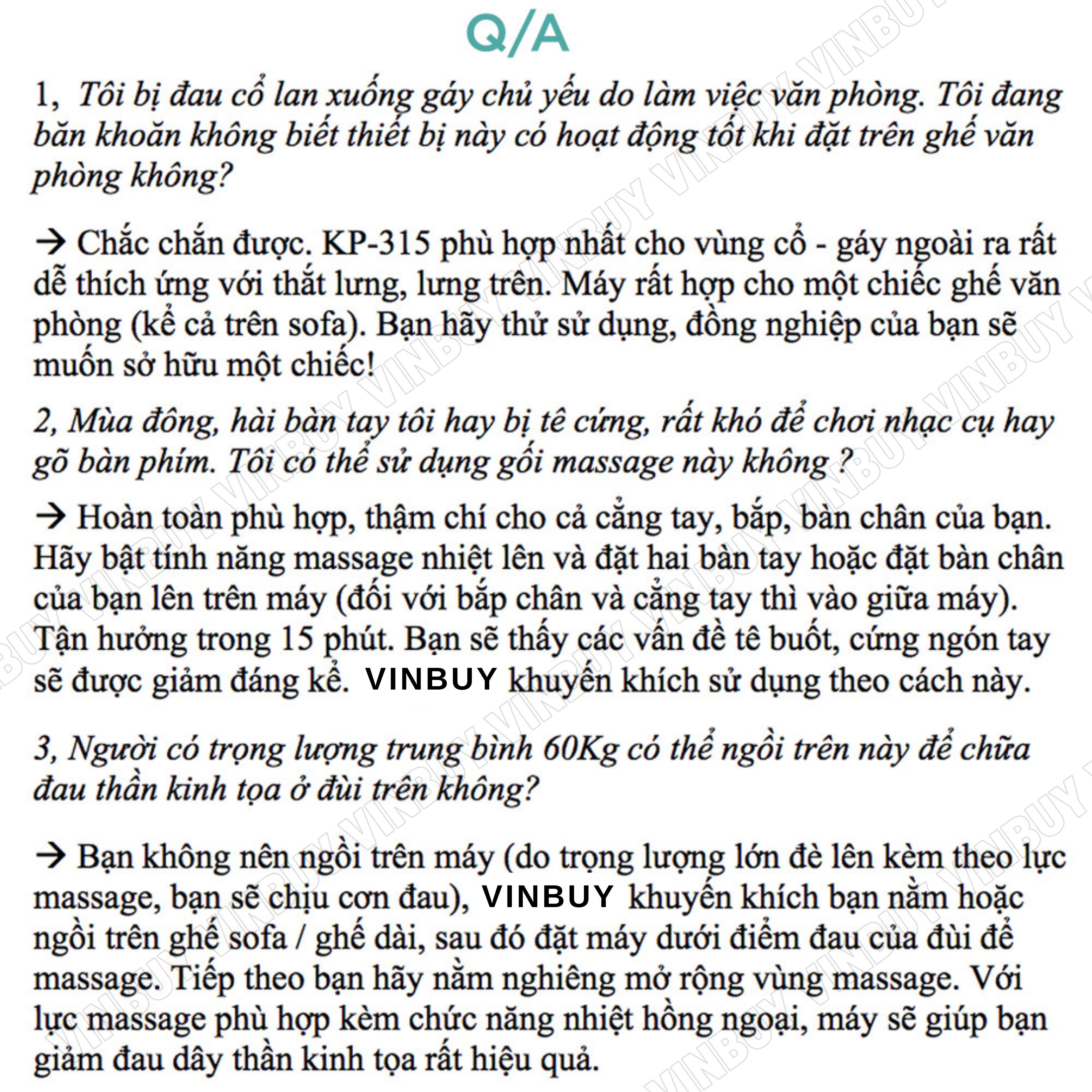 Gối Massage Cổ Vai Gáy Hồng Ngoại VINBUY, Máy Massage Cổ Vai Gáy 2 Chiều - Mát Xa Chuyên Sâu Cho Cổ, Vai Gáy, Lưng Dưới, Đùi, Chân - Sử Dụng Tại Nhà, Văn Phòng, Trên Ô Tô - Hàng Chính Hãng