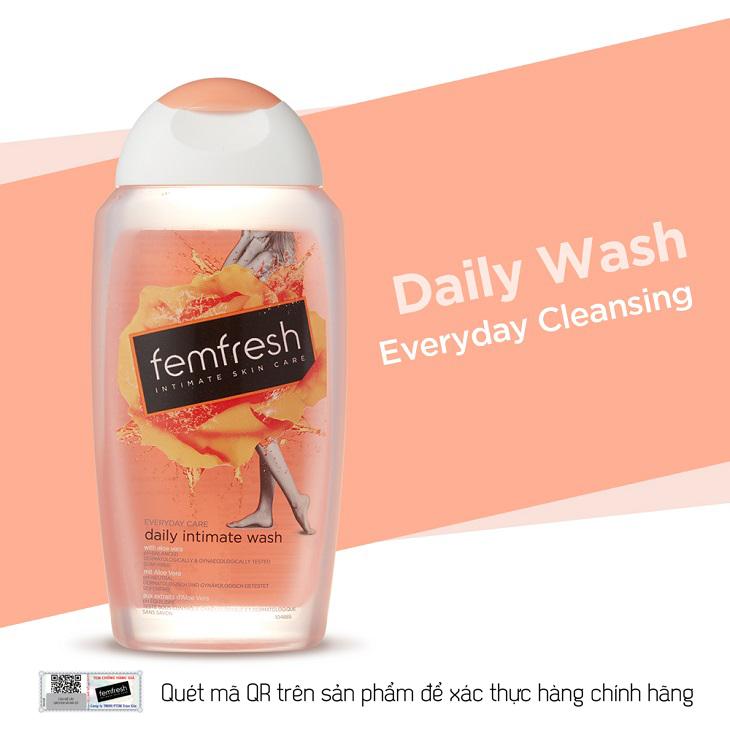 Dung Dịch Vệ Sinh Phụ Khoa Cao Cấp Femfresh Giúp Làm Sạch Thơm, Kháng Viêm, Kháng Khuẩn, Phòng Viêm Nhiễm Cho Cả Nữ Và Nam - Quatangme Extaste - Daily Wash - 250Mlchai