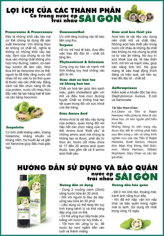 Noni & blueberry juice - Nước ép trái nhàu và việt quất