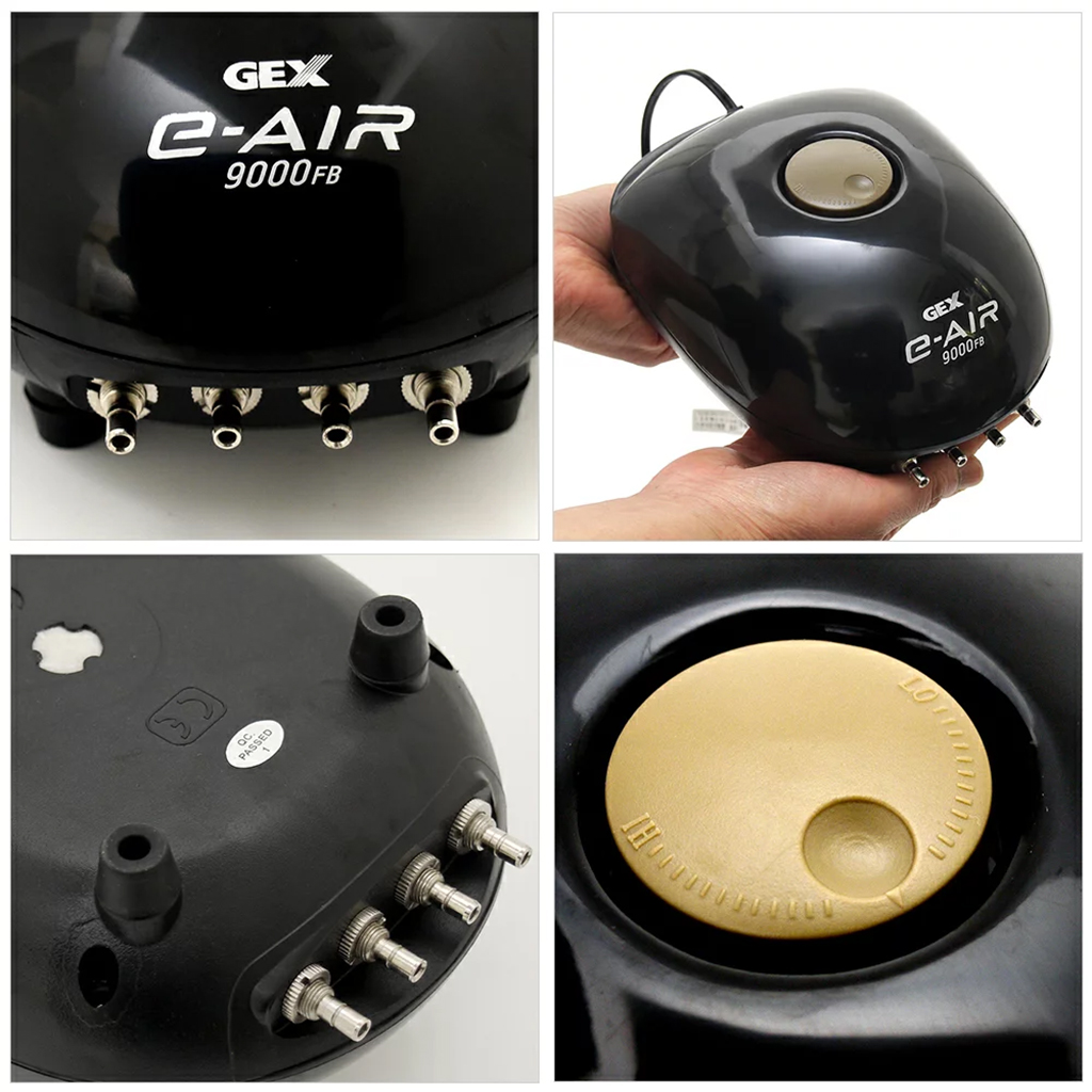 GEX - E-Air Pump 9000FB | Máy bơm sủi Oxy siêu êm cho hồ cá thuỷ sinh, hồ cá biển