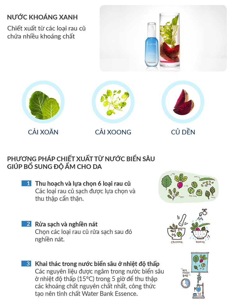 Tinh chất dưỡng ẩm dành cho da dầu và da hỗn hợp Laneige Water Bank Hydro Essence 70ml