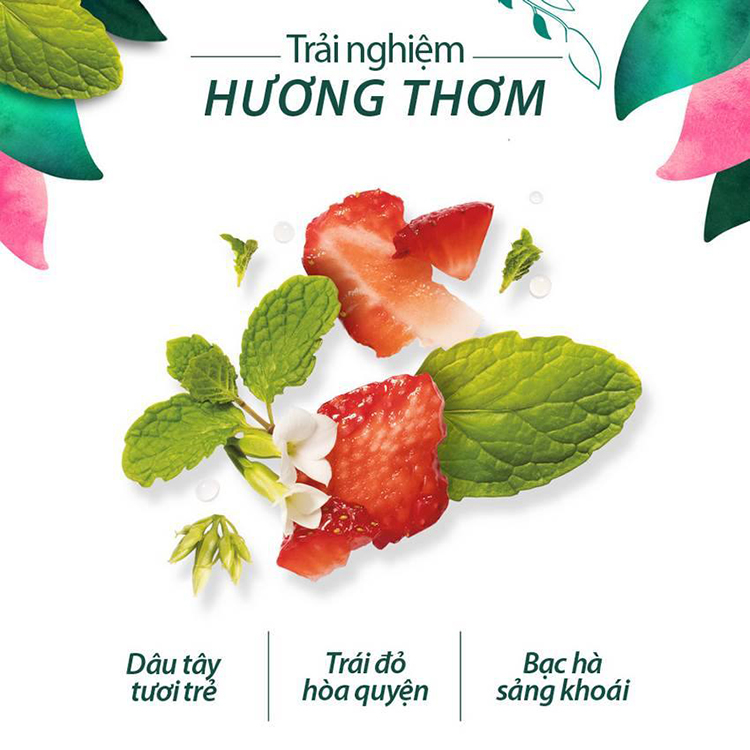 Bộ Dầu Gội (400ml) - Dầu Xả (400ml) Herbal Essence Dâu Tây Và Bạc Hà