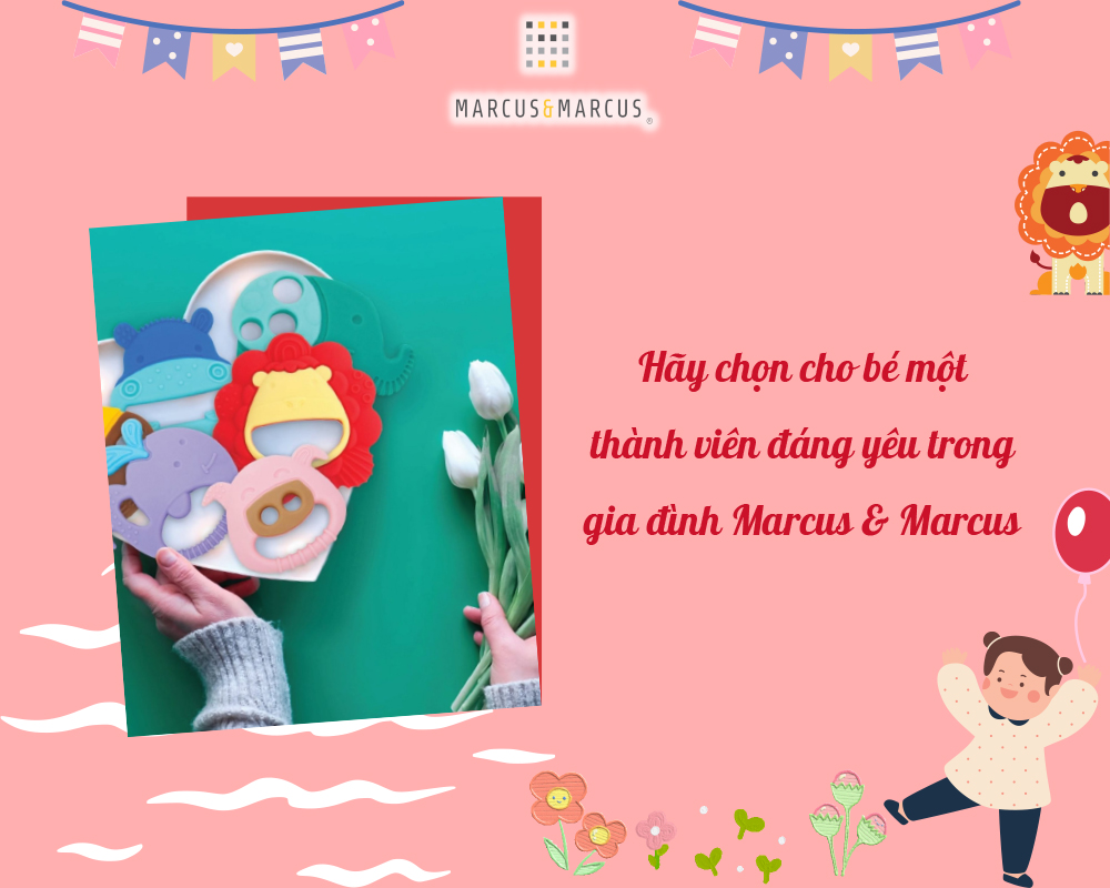 Đồ gặm nướu silicon cho bé Sensory Marcus & Marcus, từ 6 tháng