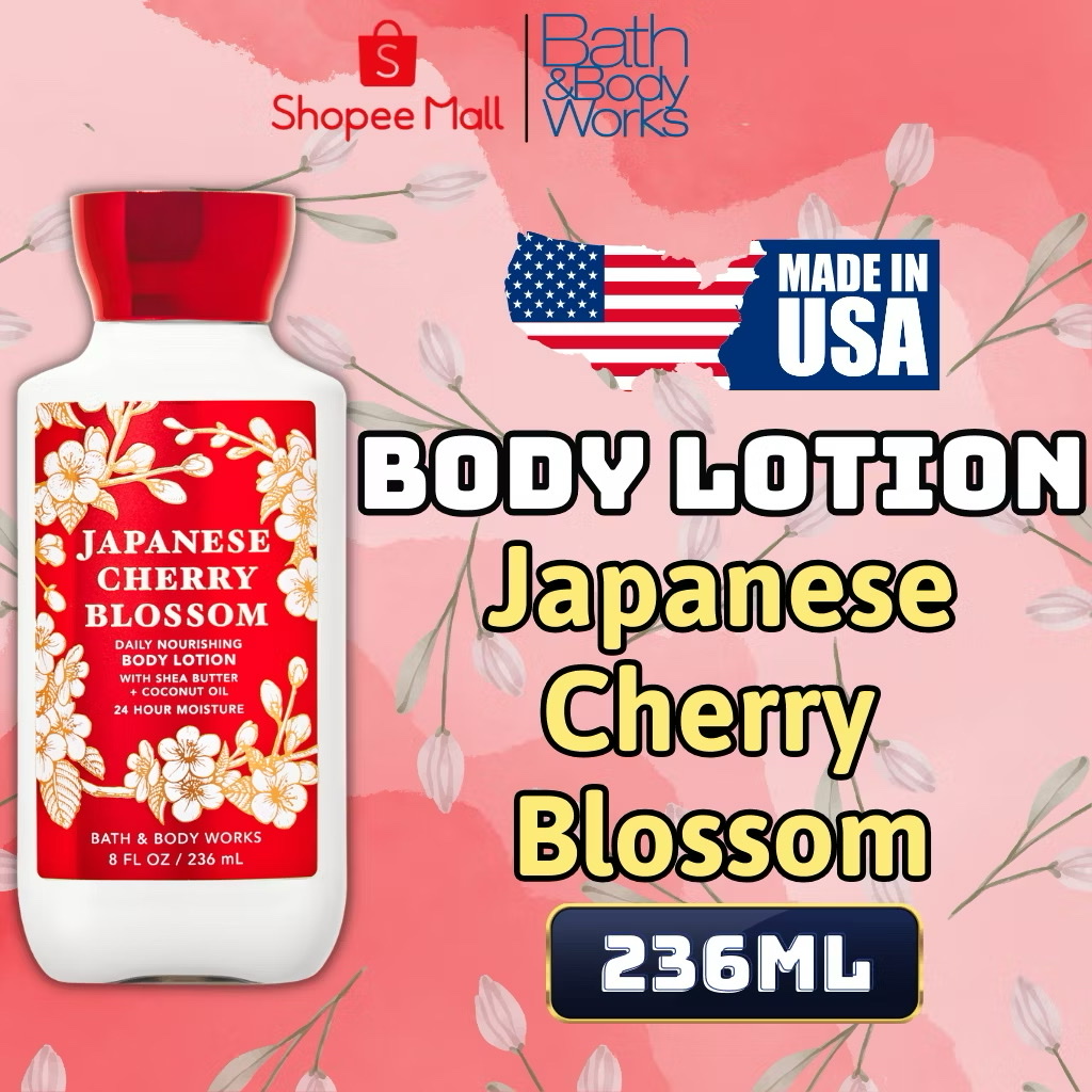 Body Mist Bath And Body Works Nam Nữ Chính Hãng Japanese Cherry Blossom, Xịt Thơm Body Toàn Thân Hương Nước Hoa 236ml