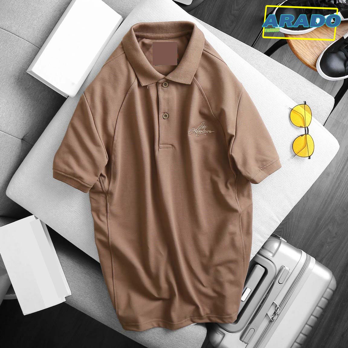 Áo Polo nam cổ bẻ ngắn tay, chất liệu vải cá sấu cotton cao cấp, trẻ trung, năng động – FORMEN SHOP – FMPS150