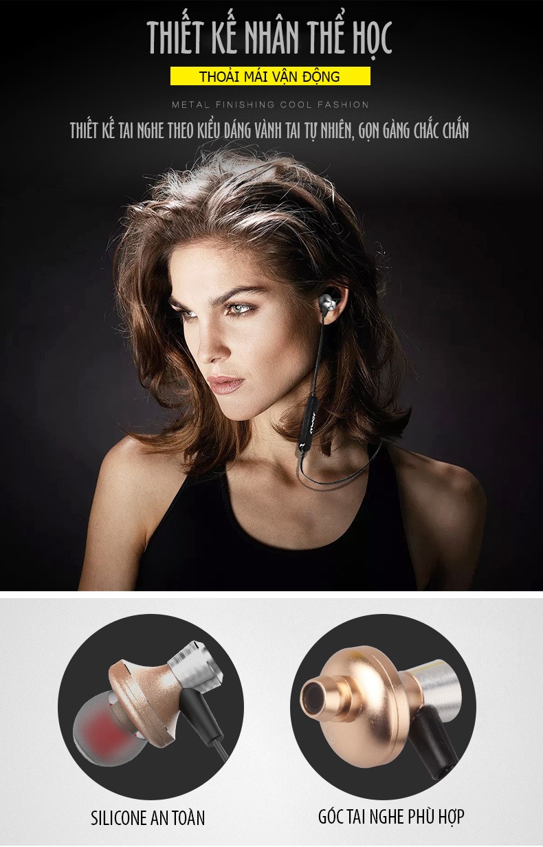 Tai Nghe Bluetooth Awei A860BL Phiên Bản CSR 4.1 - Hàng Chính Hãng