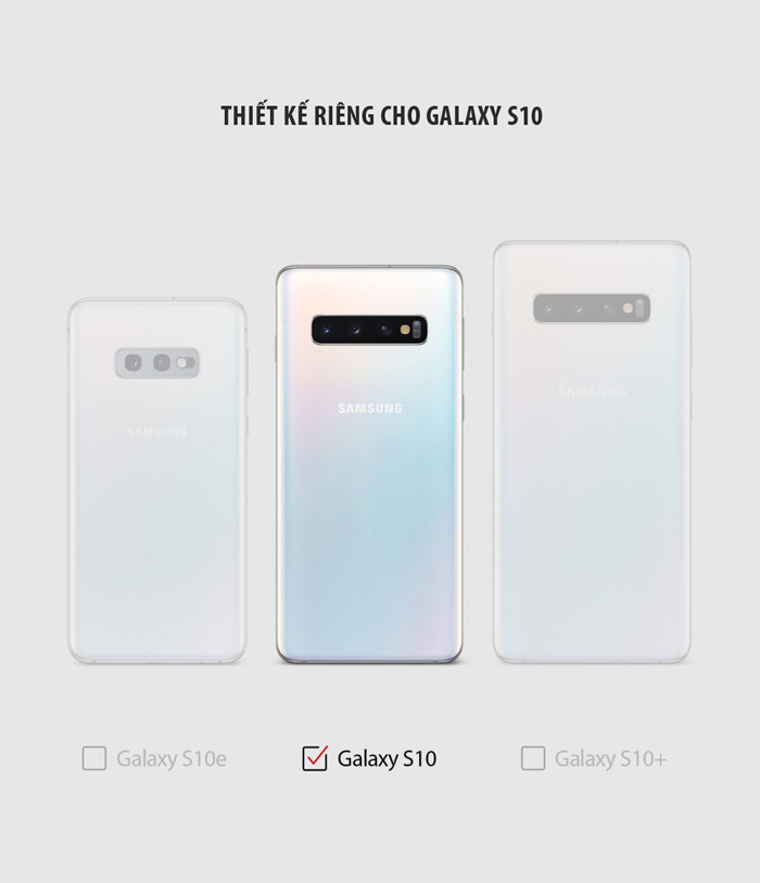 Ốp lưng Samsung Galaxy S10 RINGKE Fusion X