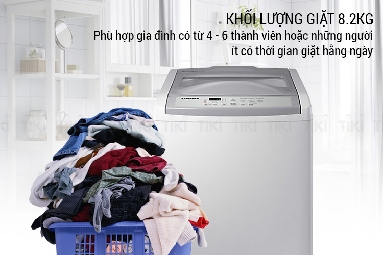 Máy Giặt Cửa Trên Samsung WA82M5110SG (8.2kg) - Hàng Chính Hãng