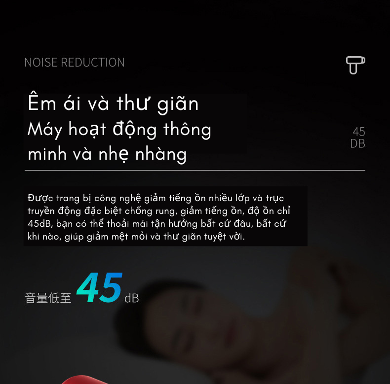 [XẢ LỖ] Máy massage thông minh cầm tay cao cấp 4 đầu, quy định tốc độ rung 6 giai đoạn, hỗ trợ massage chuyên sâu, giảm đau cơ, cứng khớp - Hàng chính hãng