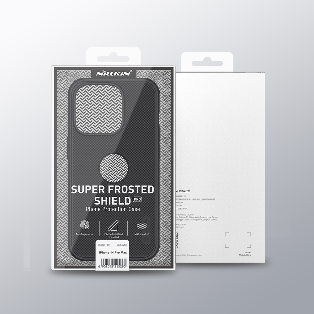 Ốp Lưng cho iPhone 14 / 14 Plus / 14 Pro / 14 Pro Max Nillkin Super Frosted Shield Pro Case (Có phần cắt LOGO) - Hàng Chính Hãng