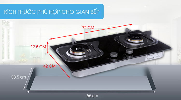 Bếp Gas Âm Electrolux EGT7221EK - Hàng chính hãng