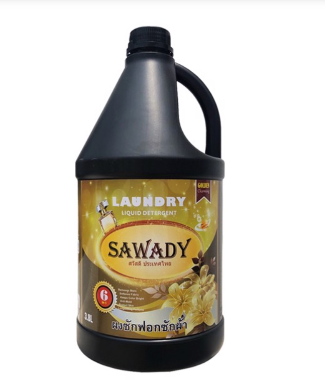 Nước giặt xả 6 in 1 Sawady Thái Lan 3,8L - Tặng 3 bóng giặt mini sinh học 2