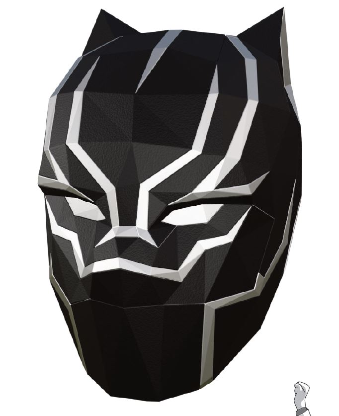 Mô hình giấy 3D MẶT NẠ hóa trang Black-Panthere - Giá Tiki khuyến ...